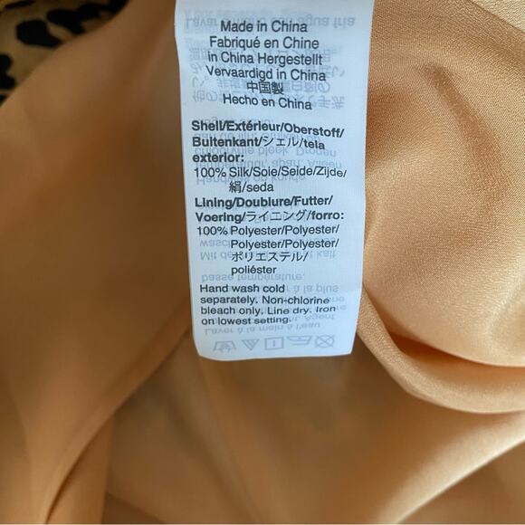 J. Crew NWOTS Silk Leopard Bow Waist Midi Dress size 10 Cheetah Animal Print - Picture 13 of 13